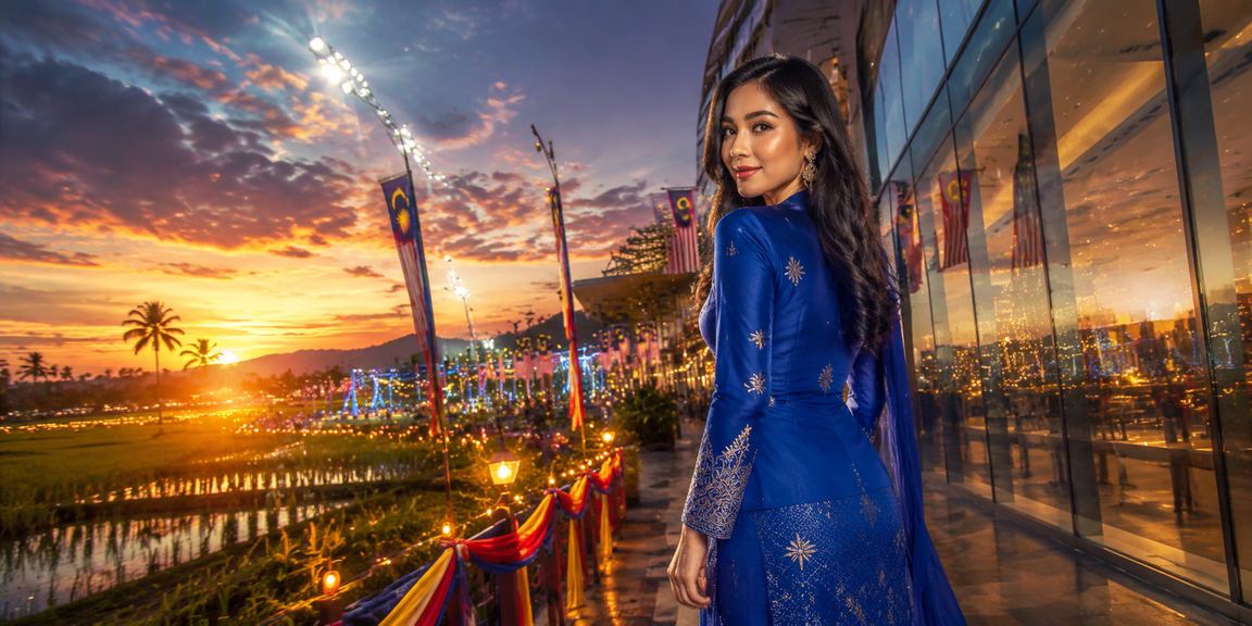 Hiburan kasino dan sukan di Kedah dengan pakaian tradisional baju kurung