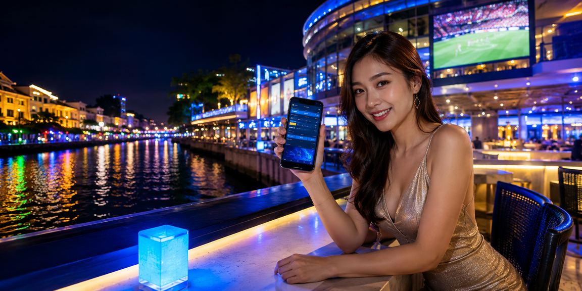 Antaramuka aplikasi mudah alih Melaka dengan paparan odds perlawanan kasino dan sukan