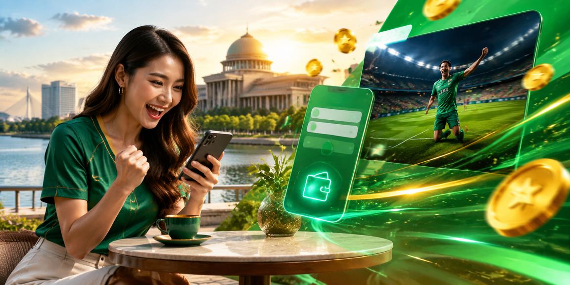 Antara muka aplikasi mudah alih ss26 menunjukkan navigasi sukan dan kasino